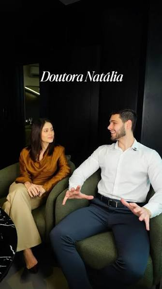 Doutora Natália e Dr. Victor em conversa sobre saúde no Instituto Metabolic